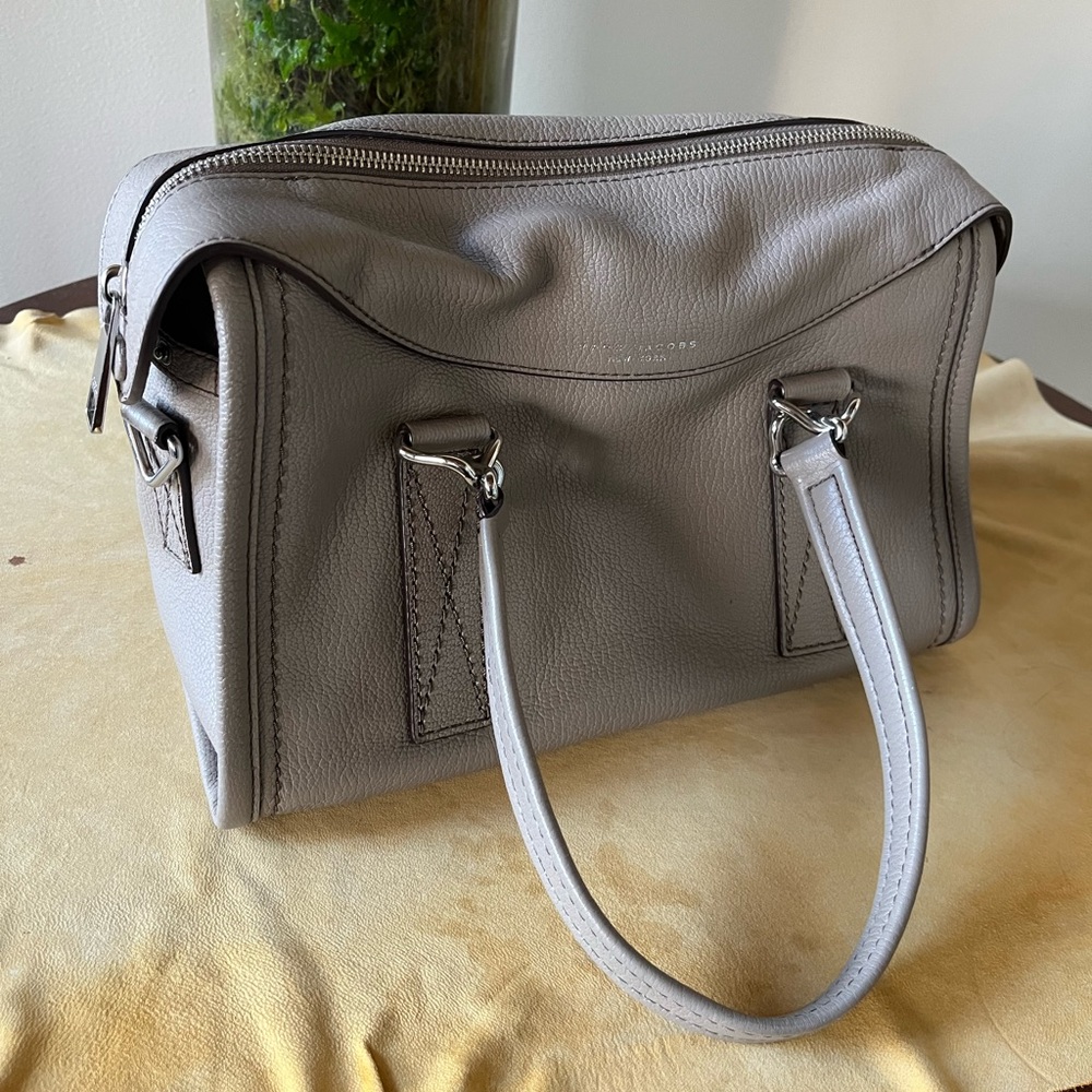 Marc Jacobs top handle bag - gray leather